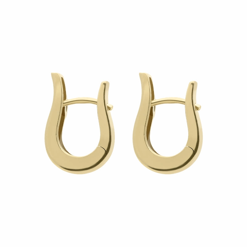 18ct White and Yellow Gold Diamond Satin Hoop Earrings