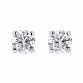 18ct White Gold 0.20ct Diamond Solitaire Stud Earrings
