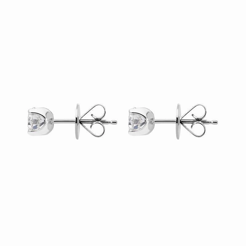 18ct White Gold 0.25ct Diamond Solitaire Stud Earrings