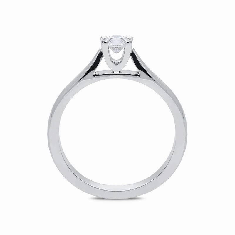 18ct White Gold 0.26ct Diamond Brilliant Cut Solitaire Ring