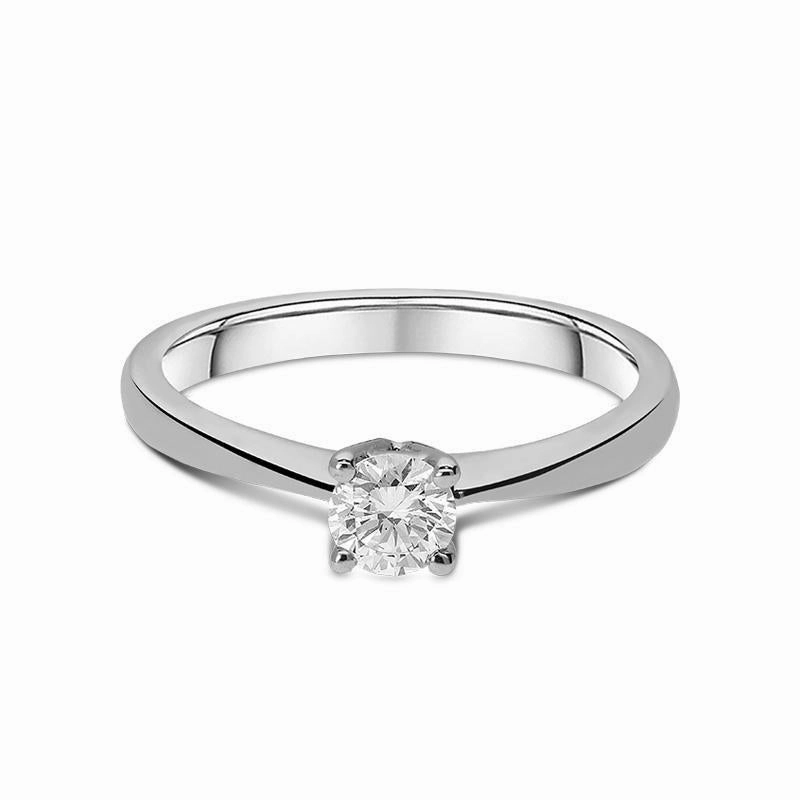 18ct White Gold 0.30ct Diamond Brilliant Cut Solitaire Ring