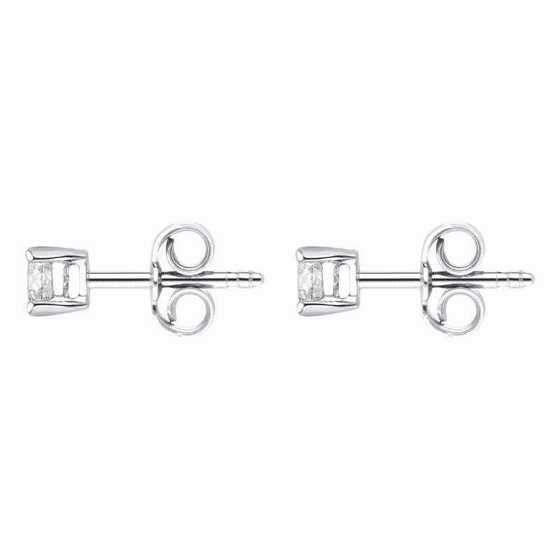 18ct White Gold 0.30ct Diamond Solitaire Brilliant Cut Stud Earrings