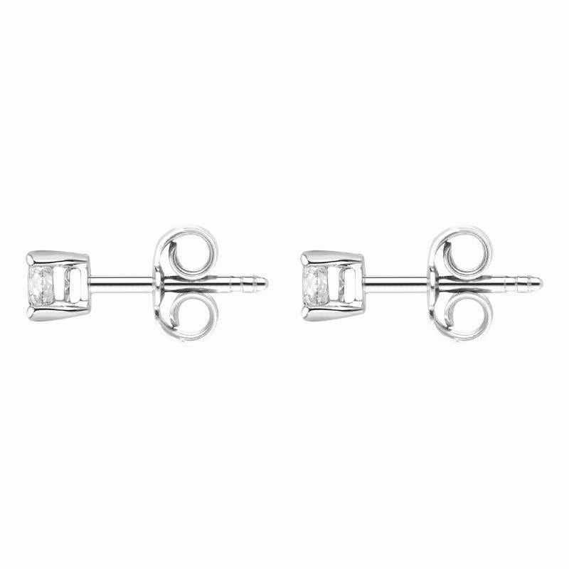 18ct White Gold 0.30ct Diamond Solitaire Stud Earrings