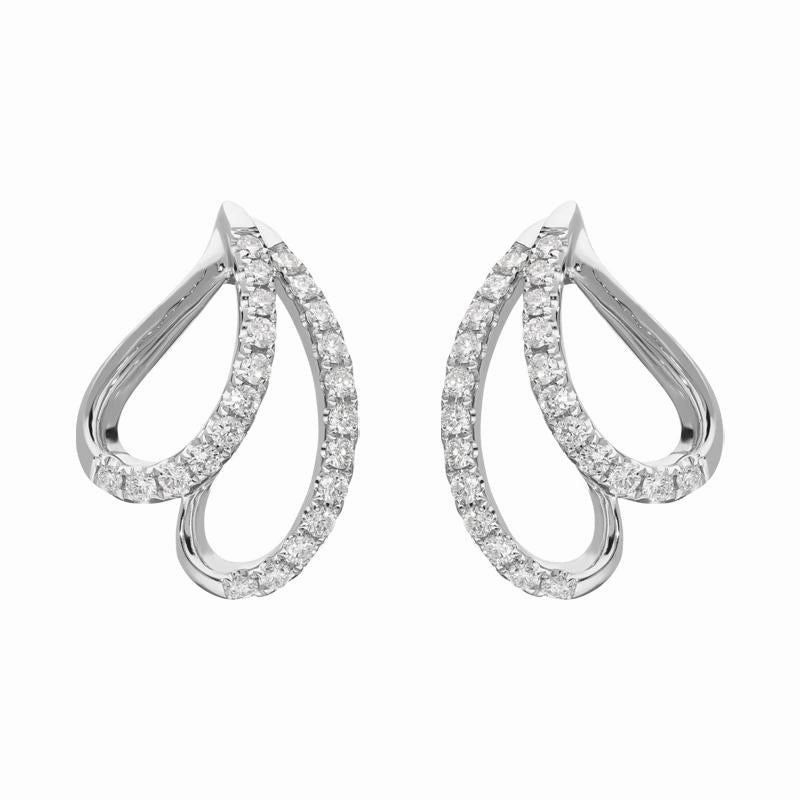 18ct White Gold 0.33ct Diamond Stud Earrings