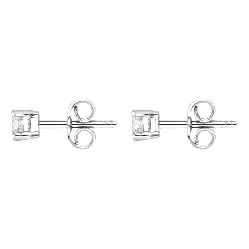 18ct White Gold 0.40ct Diamond Solitaire Stud Earrings