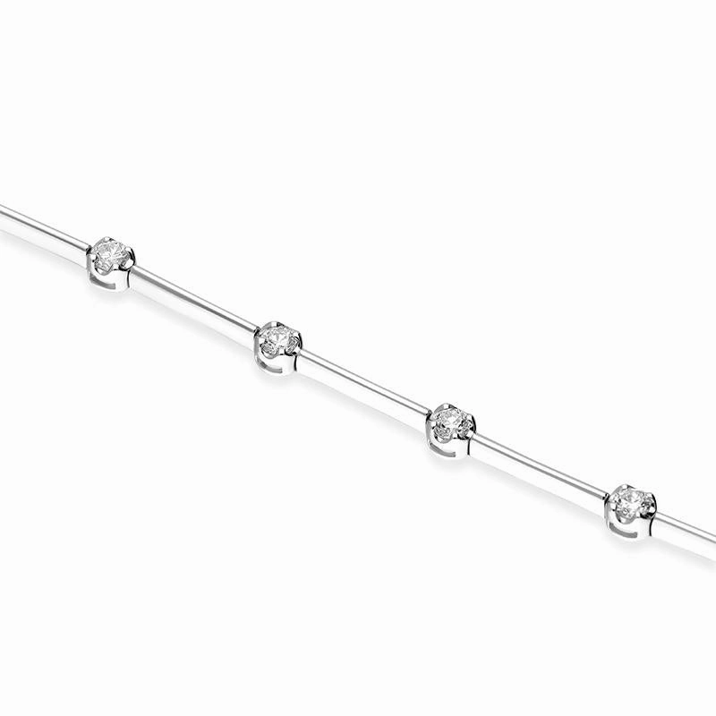 18ct White Gold 0.61ct Diamond Tennis Bracelet