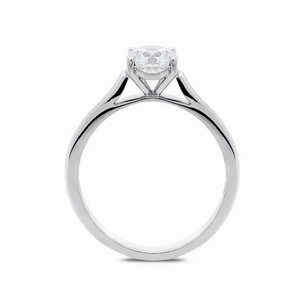 18ct White Gold 0.71ct Diamond Brilliant Cut Solitaire Ring