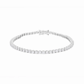 18ct White Gold 5.60ct Diamond Tennis Bracelet