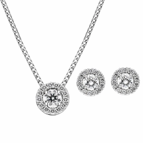 18ct White Gold Diamond Two Piece Gift Set