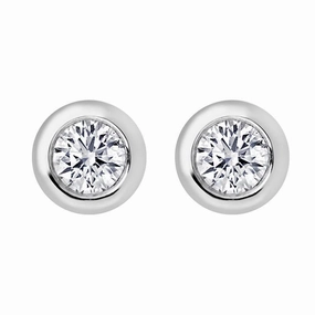 18ct White Gold Round 0.20ct Diamond Stud Earrings