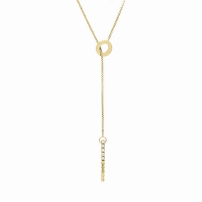 18ct Yellow Gold 0.25ct Diamond Cascading Drop Necklace