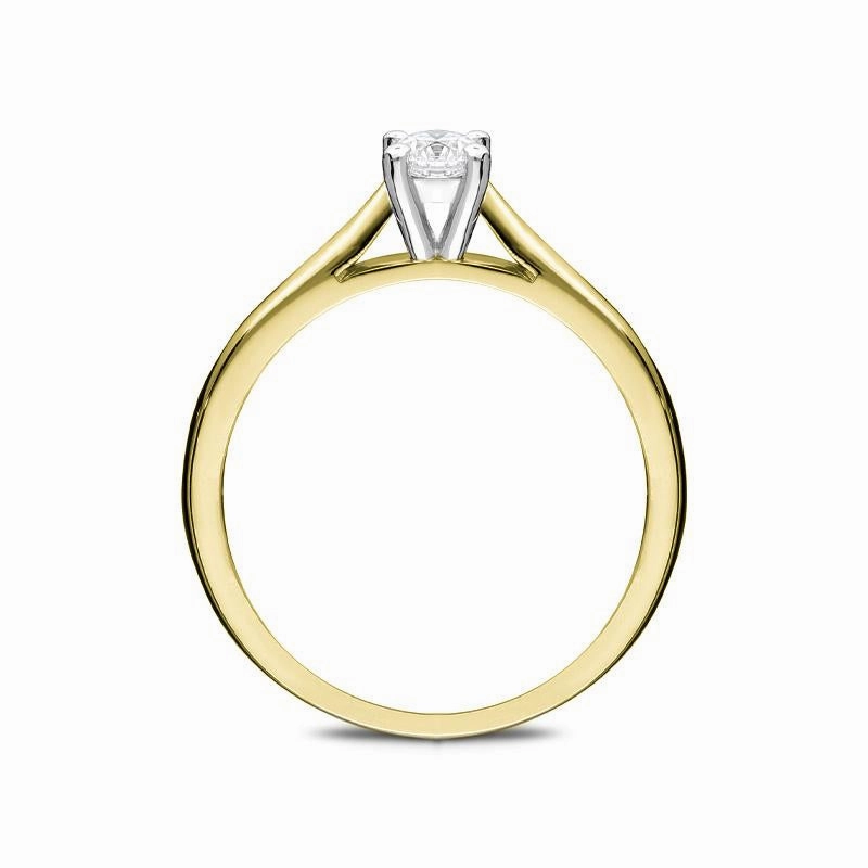 18ct Yellow Gold 0.25ct Diamond Solitaire Ring