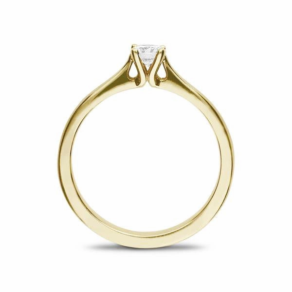 18ct Yellow Gold 0.28ct Diamond Solitaire Ring