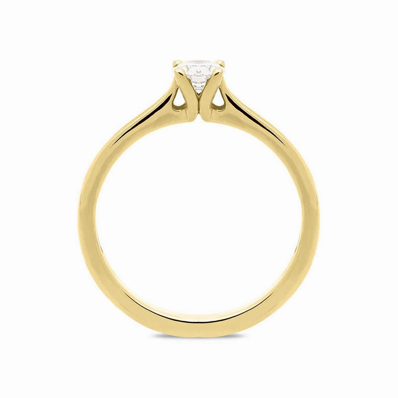 18ct Yellow Gold 0.37ct Diamond Solitaire Ring