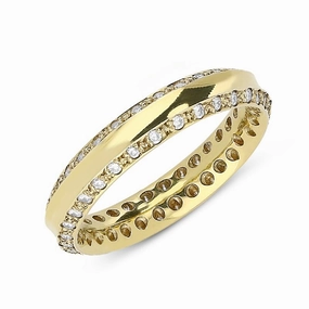 18ct Yellow Gold 0.51ct Diamond 4mm Wedding Ring D