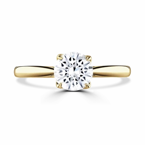 18ct Yellow Gold 1ct Round Brilliant Cut Laboratory Grown Diamond Solitaire