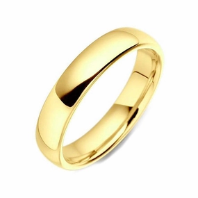 18ct Yellow Gold 3.5mm Court Shape Wedding Ring
