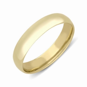 18ct Yellow Gold 4mm Court Shape Wedding Ring