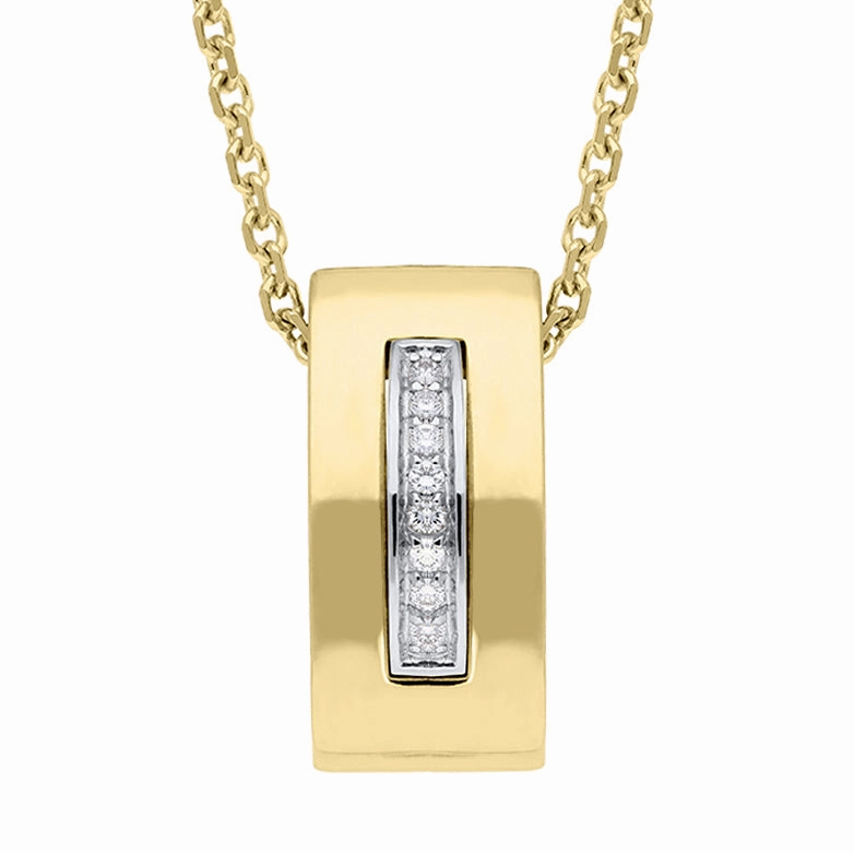 18ct Yellow Gold Diamond Necklace
