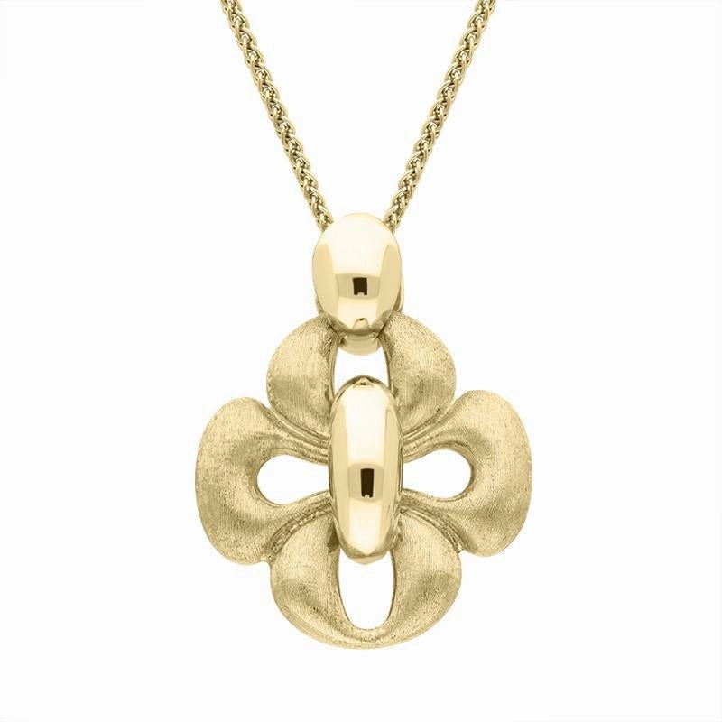 18ct Yellow Gold Four Loop Bow Necklace