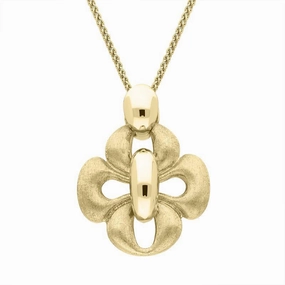 18ct Yellow Gold Four Loop Bow Necklace
