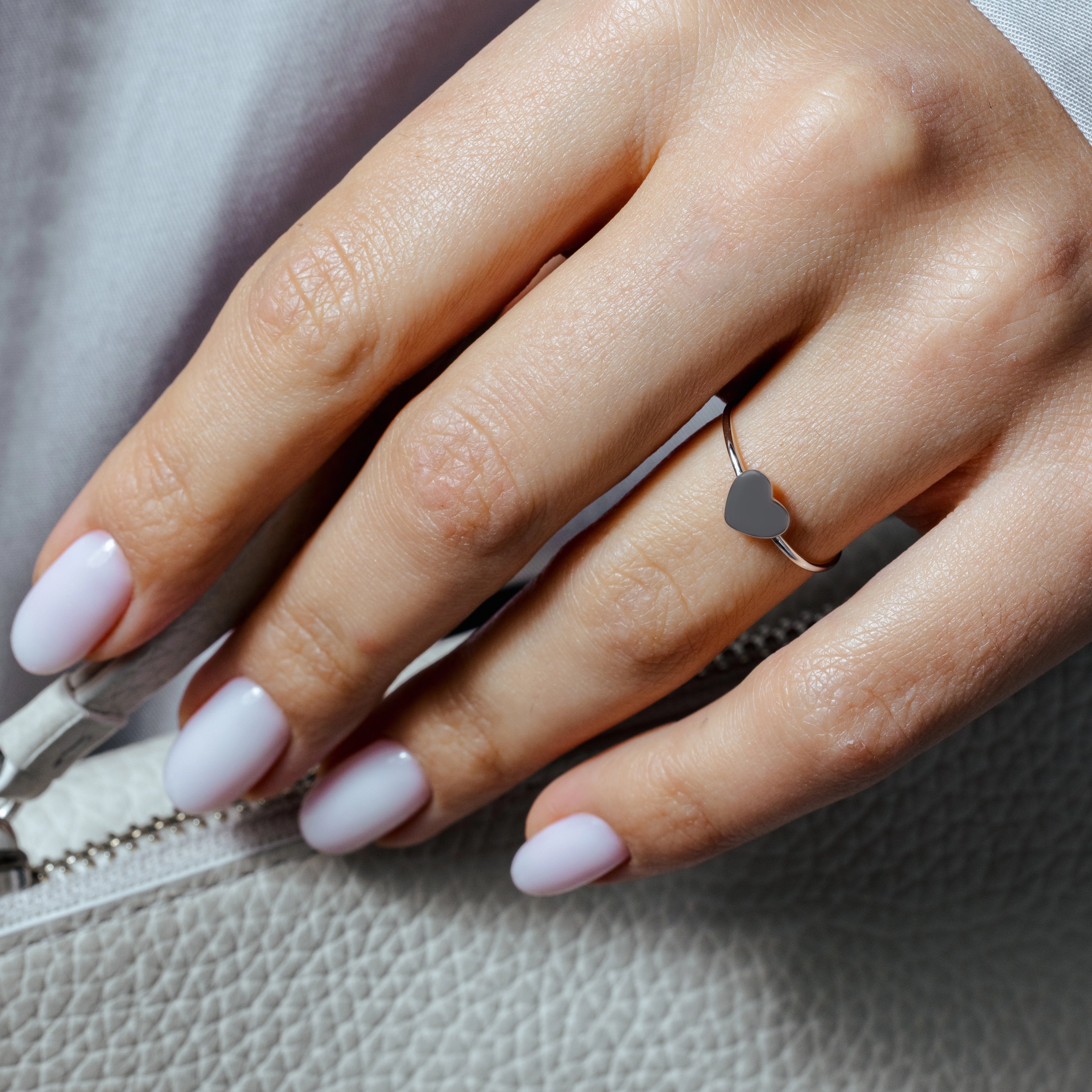 925 Sterling Silver Hear Silver Ring - STR01121