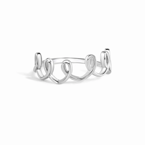 925 Sterling Silver Nickel Free Rhodium Plated Crown Design Ring - GMR00367