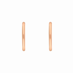 9ct Rose Gold 19mm Round Hoop Earrings