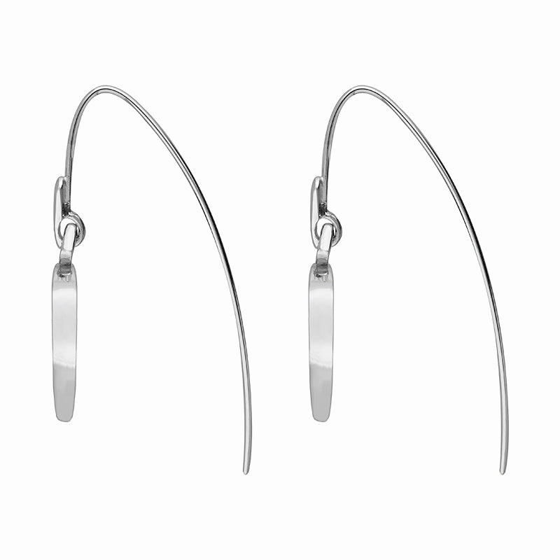 9ct White Gold Lapis Lazuli Flore Filigree Heart Drop Earrings