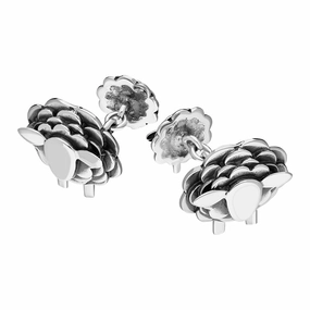 9ct White Gold Sheep Chain Link Cufflinks