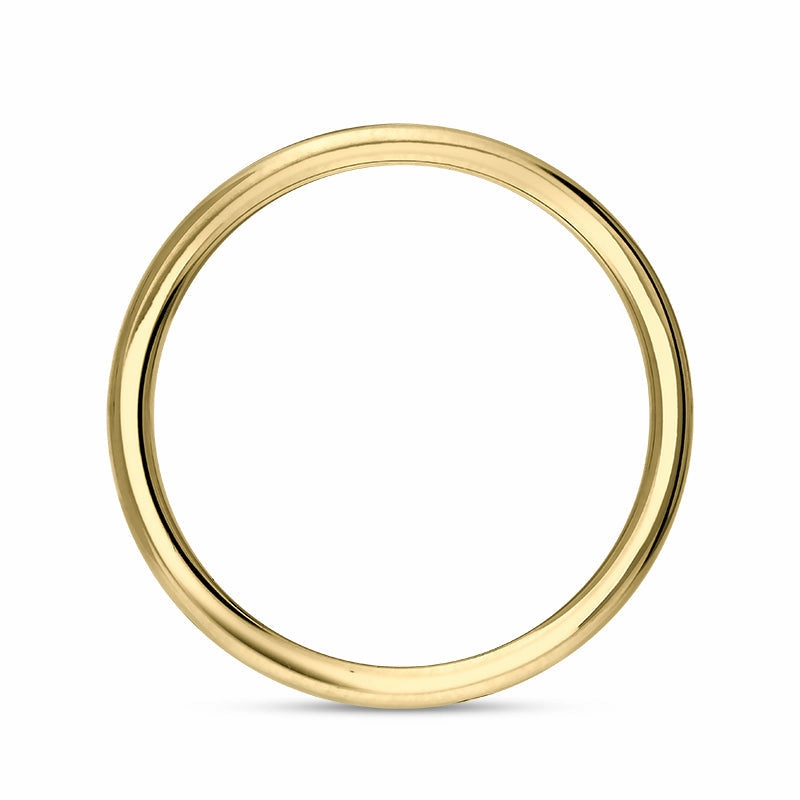 9ct Yellow Gold 0.15ct Diamond King's Coronation Hallmark 4mm Ring D