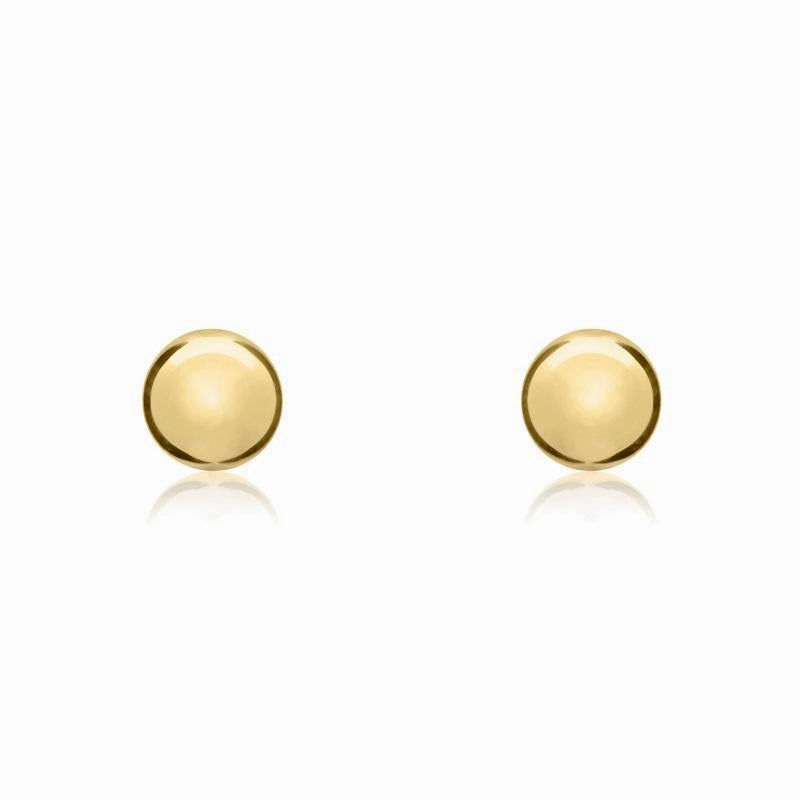 9ct Yellow Gold 6mm Ball Stud Earrings