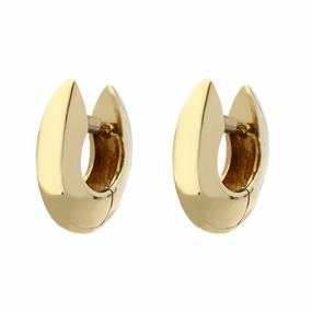 9ct Yellow Gold Hinged Hoop Earrings