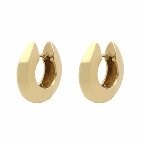 9ct Yellow Gold Hinged Hoop Earrings