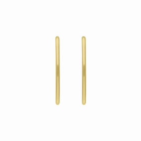 9ct Yellow Gold Round Hoop Earrings