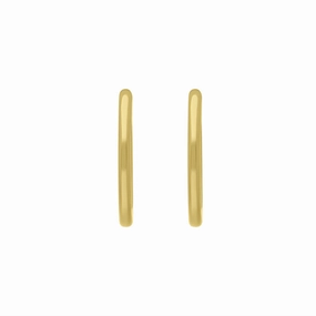 9ct Yellow Gold Round Hoop Earrings