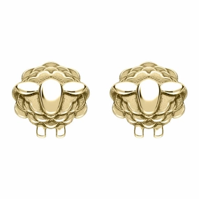 9ct Yellow Gold Sheep Stud Earrings