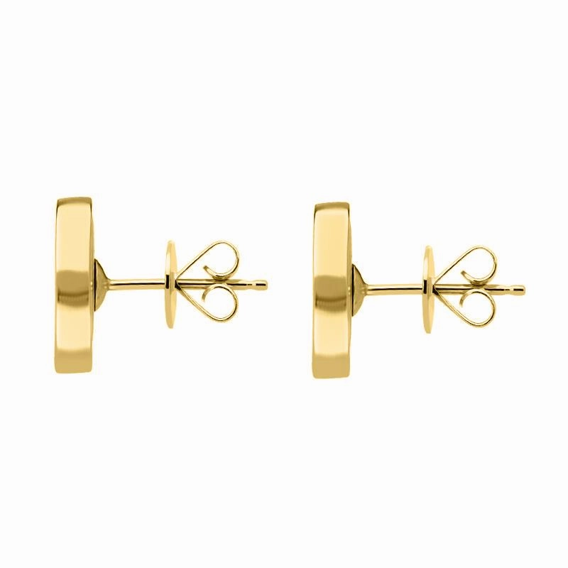 9ct Yellow Gold Turquoise Flore Filigree Earrings