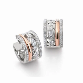 Al Coro Casino 18ct White Gold 0.75ct Diamond Earrings