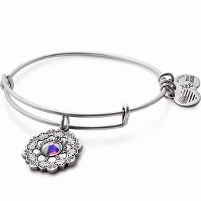 Alex And Ani Silver Mother of the Bride Charm Bangle