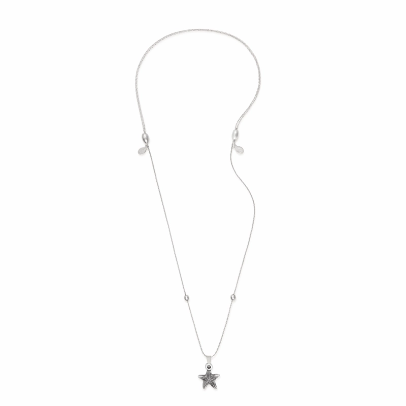 Alex And Ani Starfish Silver Expandable Necklace