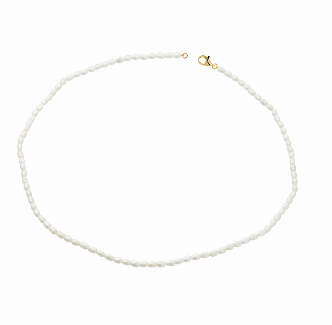 Anklet - Freshwater Petite Rice Pearl with Clasp Anklet - 2 colours