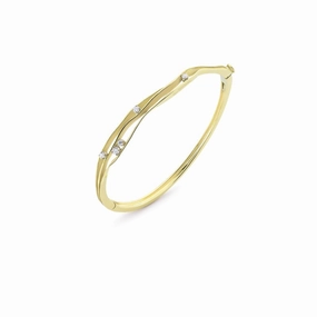 Annamaria Cammilli 18ct Lemon Bamboo 0.3ct Diamond Dune Series Bracelet