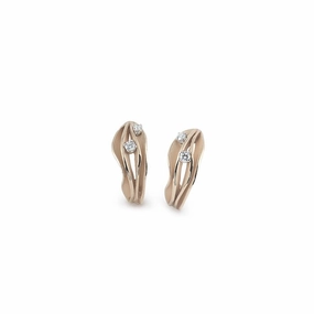 Annamaria Cammilli 18ct Natural Beige Gold 0.24ct Diamond Dune Series Earrings