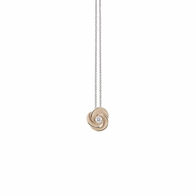 Annamaria Cammilli 18ct Natural Beige Gold & Diamond Desert Rose Series Necklace
