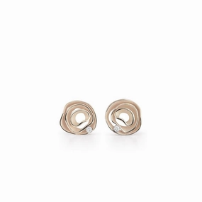 Annamaria Cammilli 18ct Natural Beige Gold & Diamond Dune Series Earrings