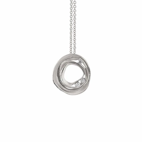 Annamaria Cammilli 18ct White Ice Gold 0.16ct Diamond Dune Series Necklace