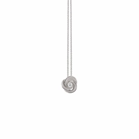 Annamaria Cammilli 18ct White Ice Gold & Diamond Desert Rose Series Necklace