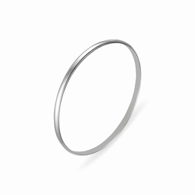 Bangle - Silver 4MM Half Round