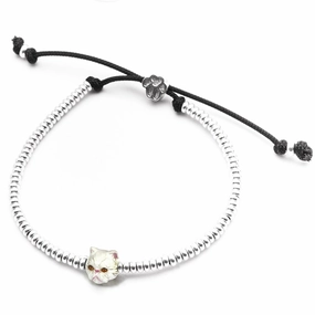 Cat Fever Sterling Silver Enamelled Persian Muzzle Bracelet D